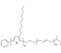 P3NTh-PBd 聚(3-壬基噻吩-2,5-二基)-聚(1,4-丁二烯) 导电二嵌段共聚物 Poly(3-nonylthiophene-2,5-diyl)-poly(1,4-butadiene)
