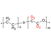 PE-dPEO 聚乙烯-聚(氘化环氧乙烷-d4) 氘化二嵌段共聚物 Poly(ethylene)-b-poly(deuterated ethylene oxide-d4)