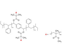 PS-g-PMMA 聚苯乙烯-聚甲基丙烯酸甲酯 接枝共聚物 Poly(styrene)-graft-poly(methyl methacrylate), grafting in center