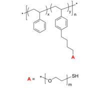 PSEOSHcomb/PS-g-PEO-SH 聚苯乙烯-聚乙二醇-硫醇 接枝共聚物 Poly(styrene)-graft-poly(ethylene oxide)