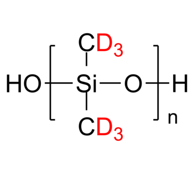 dPDMS-2OH 氘化聚二甲基硅氧烷-d6, 双硅醇基封端 Deuterated Poly(dimethylsiloxane-d6), α,ω-bis(silanol)-terminated