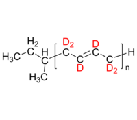 d6-PBd-H 氘化聚(1,4-丁二烯)-d6/端基含氢 Deuterated Poly(1,4-butadiene-d6), end-groups are hydrogen-containing
