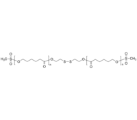 PCL-2MeS-disulf 聚己内酯-双甲磺酰基 链中间为二硫键 生物降解高分子 Poly(ε-caprolactone), α,ω-bis(methanesulfonyl)-terminated