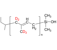 d5PIP-SiOH 氘化聚(1,4-异戊二烯-d5), ω-硅醇基 Deuterated Poly(1,4-isoprene-d5), ω-silanol-terminated