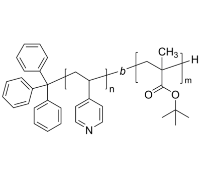 P4VP-PtBuMA 聚(4-乙烯基吡啶)-聚甲基丙烯酸叔丁酯 两亲性二嵌段共聚物 Poly(4-vinyl pyridine)-b-poly(tert-butyl methacrylate)