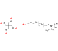 4-Arm PEO-PMOXZ/PEG-PMOXZ 4臂星形-聚乙二醇-聚(2-甲基恶唑啉) 星形两亲性二嵌段共聚物