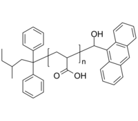 PAA-AnOH 二苯烷基-聚丙烯酸-蒽基 荧光标记高分子 Poly(acrylic acid), (α-anthracen-9-yl, ω-diphenylalkyl)-terminated