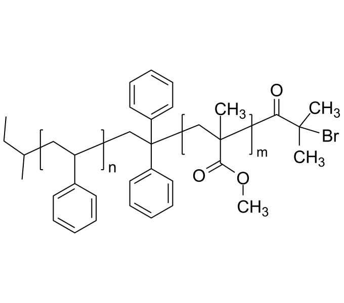 PS-PMMA-Br 聚苯乙烯-聚甲基丙烯酸甲酯-溴基 二嵌段共聚物 Poly(styrene)-b-poly(methyl ...