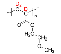 d3-PMeOEA 聚(丙烯酸2-甲氧基乙酯-d3) 部分氘化 Deuterated Poly(2-methoxyethyl acrylate-d3)