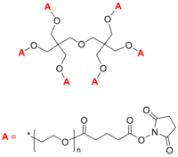 6-Arm PEG-SG 6臂星形-聚乙二醇-琥珀酰亚胺戊二酸酯 Poly(ethylene oxide), (succinimidyl glutarate)-terminated 6-arm