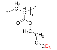 d3-PMeOEA 聚(丙烯酸2-甲氧基乙酯-d3) 部分氘化 Deuterated Poly(2-methoxy-d3 ethyl acrylate)