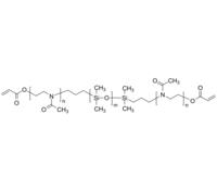 A-PMOXZ-PDMS-PMOXZ-A 聚(2-甲基恶唑啉)-聚二甲基硅氧烷-聚(2-甲基恶唑啉)-双丙烯酸酯 双端双键 AC-PMOXZ-PDMS-PMOXZ-AC ABA三嵌段共聚物