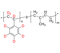 dPS-PIP 聚(氘化苯乙烯-d8)-聚(1,4-异戊二烯) 氘化二嵌段共聚物 Poly(deuterated styrene-d8)-b-poly(1,4-isoprene)