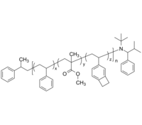 PSMMAranVB 聚苯乙烯共甲基丙烯酸甲酯共乙烯基苯并环丁烯 3组分无规共聚物