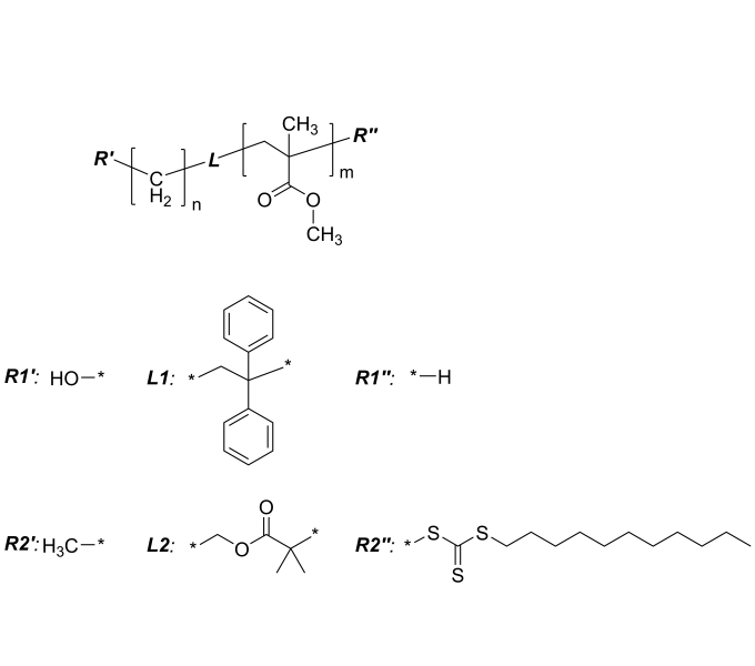 PM-PMMA 聚亚甲基-聚甲基丙烯酸甲酯 二嵌段共聚物 Poly(methylene)-b-poly(methyl methacrylate)